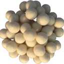 2cm 20mm Wool Felt Balls Beads 100% Natural Wool Felting Woolen Felted Fabric for Home Decor Dream Catcher DIY Garland Crafts Handcrafts Project DIY (Beige 50pcs)