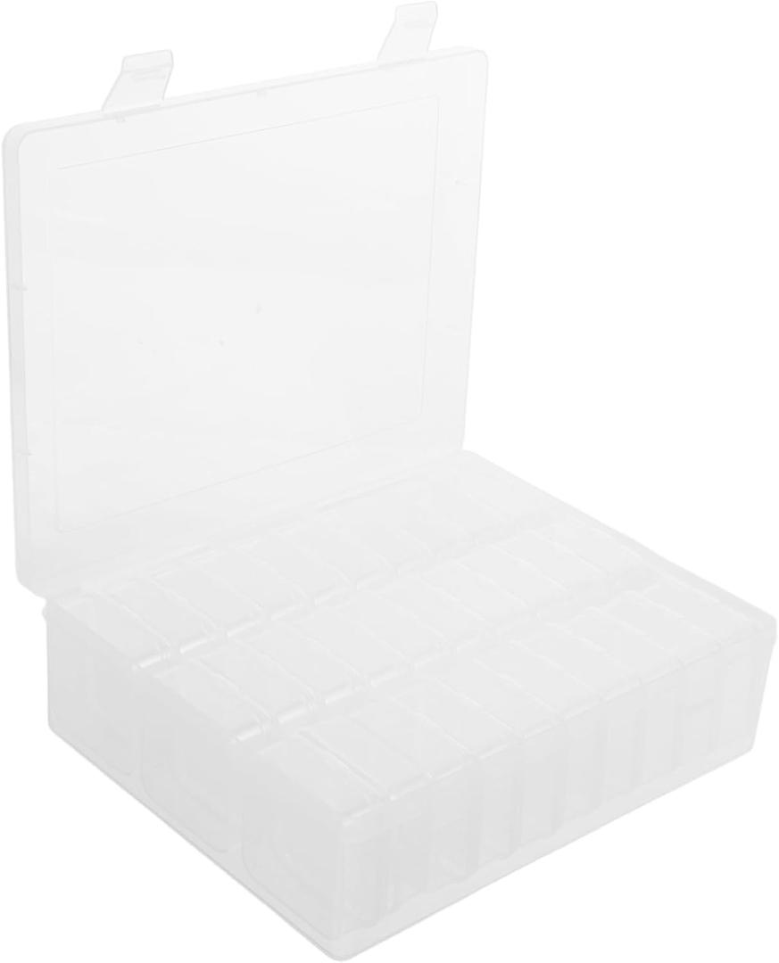 Jewelry Storage Containers 30 Compartment Plastic Organizer Bead Display Case Trinket Boxes Counter Display Portable