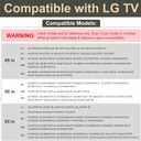Stand for LG TV Legs Replacement, TV Stand Legs Only for LG 55UK6500 55UJ6540 55UM7300 55UN6900 55LJ5500UA 49UJ6300 49UK6300 49UM7300 49UN6900 50UK6300 50UK6500 50UN6900, Only for Models We List