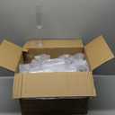 Ciaell 36 Pack Plastic Champagne Flutes - 6 Oz Disposable Champagne Glasses - Square Clear Plastic Toasting Glasses for Party Birthday Anniversary Wedding