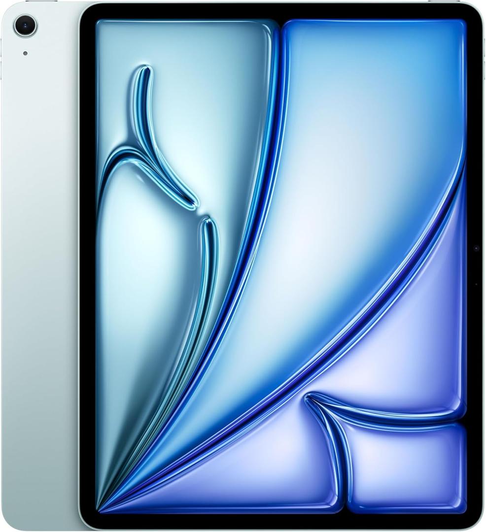 Apple iPad Air 13-inch (M4): Liquid Retina Display, 256GB, 12MP Front/Back Camera, Wi-Fi 7 with Apple N1, Touch ID, All-Day Battery Life Blue