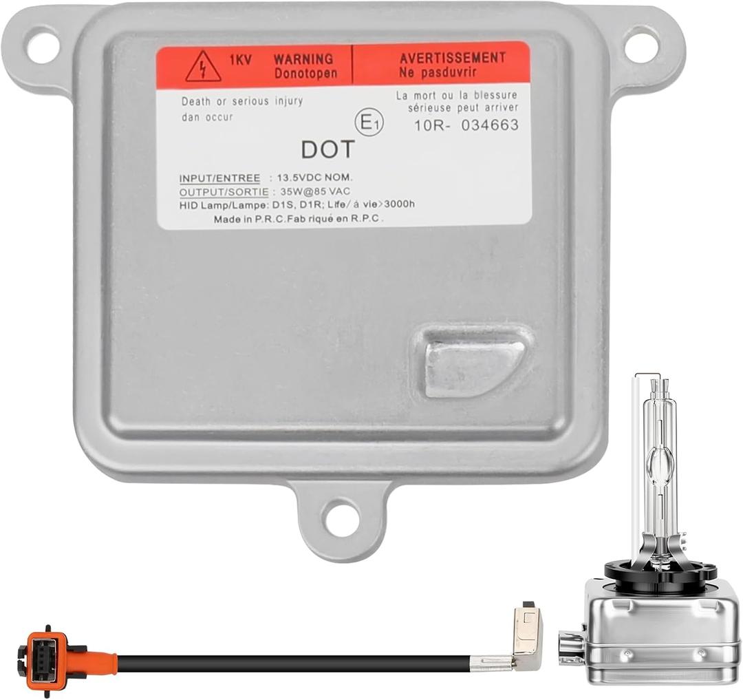 HID Headlight Ballast W/Igniter & D3S Bulb fit for Chevy Blazer Impala Malibu Suburban Tahoe Cadillac Escalade Yukon 2014-2020,Replace 13503432, 20928264, 13587720 Xenon Ballast Control Module