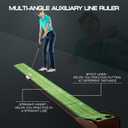 Putting Green Putting matt for Indoors Golf Putting Mat - Indoor Putting with Ball. Putting matt for Golf Practice, Portable and Easy to Clean. Great Gift