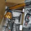 Cordless Vacuum Cleaner, 600W/50KPA, Max 70 Mins Runtime, Self-Standing Vacuum Cleaners for Home, Anti-Tangle Stick Vacuum, Smart Display Vacuum Cordless with 1.8L Cup for Pet Hair/Carpet (Gold)