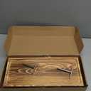 Solid Wood Floating Shelves Bathroom 16 inch Rustic Wall Wood Display Shelves with Grooves Set of 2 Home Decor for Living Room Bedroom Kitchen Farmhouse 16x6.7 inch - Brown