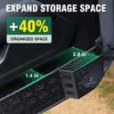 HOCHO Fit for Jeep Door Storage Pockets, Upgraded +40% Storage Space Aluminum Front Door Storage Fit for Jeep Wrangler JL Accessories JLU 2018-2025 & Jeep Gladiator Accessories
