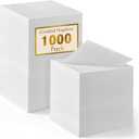 1000 Pack White Cocktail Napkins, Elegant Beverage Napkins, 2-Ply Disposable Paper Napkins 4.9x4.9 inch, Perfect for Restaurant, Bar, Party, Wedding, Dessert Napkins