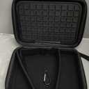 Lacdo Hard Travel Electronic Organizer Case for MacBook Power Adapter Charger, Cables, Apple Pencil, Mouse, Power Bank, USB Flash Disk,SD Card Small Protective Portable Accessories & 3 Cable Tie,Black