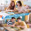 2 Pack 300 Pieces Puzzle for Adults,Autumn Puzzle Farm Jigsaw Puzzles 300 Pieces for Adults Kids Seniors Countryside Jigsaw Puzzle Premium Cardboard Puzzles for Tabletop Family Activity Gift