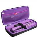 Hermitshell Hard Travel Case for Remington 1" Flat Iron Hair Straightener (Black+Purple)