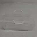 IOKUKI Toploader & Standard Card Storage Box with Handle - Holds 200 Toploader Cards or 750 Regular Cards | Durable Plastic Organizer Case for TCG/CCG, MTG, Collectible Trading Cards - 2 PCS