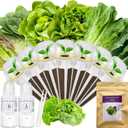 Salad Greens Seed Pod Kit for AeroGarden, iDoo with Red and Green Leaf, Romaine and American Fast, Buttercrunch, Parris Island Lettuce, Spinach - Compatible with All Hydroponics (7-Pod)