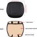 Luxury Leather Front seat Cover, Non Slip All Inclusive with Storage Bag, Suitable for 95% Sedan, SUV, Truck, 2 Piece Coffee