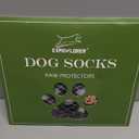 EXPAWLORER Dog Socks to Prevent Licking Paws,Anti Slip Dog Shoes for Hot Pavement,Dog Booties for Hardwood Floors,Dogs Boots & Paw Protectors for Small Medium Large Senior Dogs,British Style,Black M