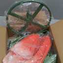 3Pcs Large Giant Artificial Flowers Decoration - Artificial Giant Paper Flowers for Wedding Graduation Bridal Shower Birthday Handcrafted Wall Backdrop Party Supplies (Light Orange)