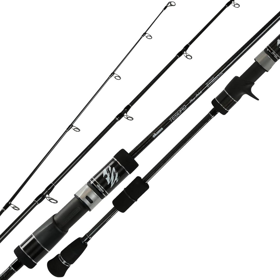 Okuma Tesoro Lightweight 24/30 Ton Carbon UXR Reinforced Fiber Blanks Jigging Rods, TSR-C-681ML-SP