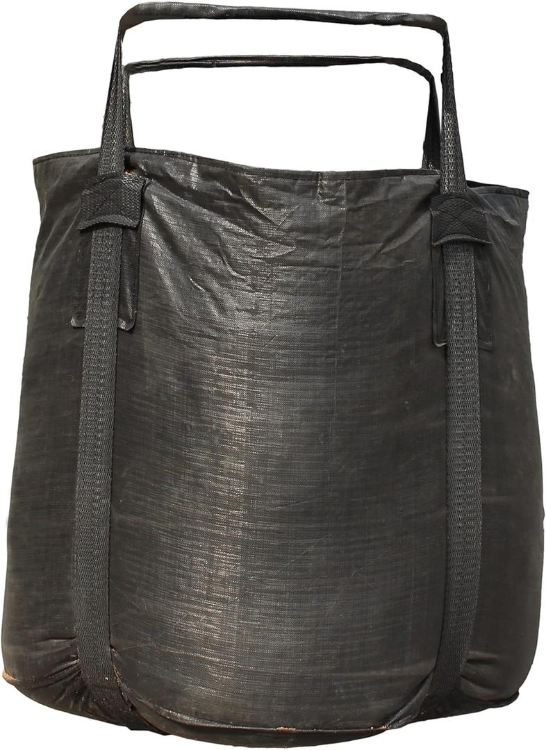 Secbolt FIBC Bulk 1 One Ton Tubular Bag, Anti-UV 3 Years, 3300lbs 1.5 ton SWL Safty Factor 5:1, 43" Dia. x 43" H Duffle Top, Flat Bottom, Woven Polypropylene PP Bags