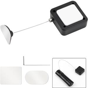 EKZ 7 1/2 ft Retractable Remote Control Cable Tether Lock with Adjustable Locking Leash Length Clasp, Remote Control Security Lanyard Lock for TV Remote, Gaming Controller, Tablets Showroom -1 Pc