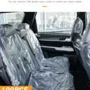 100PCS Seat Covers,Car Accessories,Waterproof Dustproof Car Seat Protector,Plastic Automotive Seat Covers Disposable,Suitable for Cars,Airplane,Salon Chairs,Restaurant,Bus Seats & More