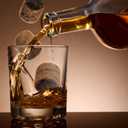 Whiskey Stones Gift Set of 6 with Wooden Storage Tray and Forceps: Chill Any Beverage Without Dilution. Round Granite Rocks Cool Cocktails and Scotch Better Than Ice.