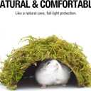 Hamster Hideout - Large, Natural Moss, Handcrafted for Syrian Hamsters, Rats & Guinea Pigs, Safe & Eco-Friendly
