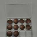 Bezelry 10 Pieces Arabesque Flower Metal Shank Buttons. 25mm (1 inch) (Antique Copper)