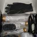 5 in ONE Blow Dryer Brush, Curling Wand Hair Styling Tools Set, Ionic Hot Air Hair Dryer, Massage Oval Hair Dryer, Left&Right Hair Curlers 100-120V (White)