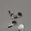 TOODOO 32 Pcs Compass Keychain for Kids Adventure Camping Small Keychain Belt Clips With Holes Compass Metal Buckle Keychain Outdoor Camping Party Favors (Black, White)