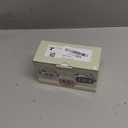 Peakeep Night Light Digital Alarm Clock Battery Operated with Indoor Temperature, Desk Small Clock (White)