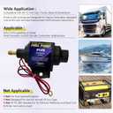 Micro Electric Gasoline Fuel Pump Universal 5/16 inch Inlet and Outlet 12V 1-2A 35GPH 4-7 P.S.I. Operating Fuel Pressure