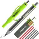 Tracer Pro Series Tough Metal Construction Pencil with 6 x Replacement Lead Pack and Site Holsters. All-in-one Aluminium Construction Marking Kit