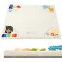 Baby Play Mat, 50''x50'' Playpen Mats with 4 Sensory Development Zones for Motor Skills, Unique Crawling Mats with Non-Slip Cushioned that Fits Nicely into Any Playroom, Beige