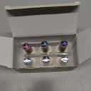 GAOY Glitter Cat Eye Gel Nail Polish Set with Magnet, 6 Colors Purple Blue Black Glitter Gel Holography, Long Lasting for Nail Art at Home & Salon Manicure (Starlight Night)