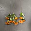 3 Pcs Sunflowers Artificial Flowers with Long Stems Silk Fake Large Sunflowers Decor Faux Sunflower Bouquet Floral Arrangement for Outdoor Indoor Summer Fall Wedding Party Table Centerpieces (Golden)