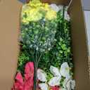 Fanfantoey 16 pcs Artificial Flowers for Outdoors, UV Resistant Fake Flowers Outside Decoration, Realistic Faux Silk Morning Glory Fake Plants for Planter Outside Decor (20, 5 Mixed)