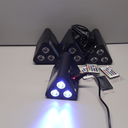 Rechargeable RGBW 4 in 1 Stage Lights, 3X6W Battery Powered LED Par Lights Uplighting, DMX Sound Activated Cordless Uplights for Events, Party, Wedding, Concert, Dance, Church 4Pcs