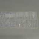 160 Pcs Toe Dual Nail Forms for Poly Gel & Builder Gel Toenail Extension - 16 Sizes Reusable Full Cover Square Toenails Molds - Professional Pedicure Nail Tips for Salon & DIY at Home