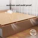 Floor Bed Frame Japanese Bed Frame Foldable Slatted Bed Base Wooden Floor Platform Guest Tatami Mat, C-Twin
