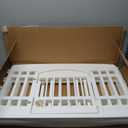 IRIS USA 24" 4-Panel Dog Playpen with Door, 35 x 35 x 24, Puppy Playpen, Dog Play Pen Indoors, Pet Fence, Puppies/ Small Dogs, White