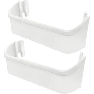 [2 PACK] UPGRADE 240323001 Refrigerator Door Bin Shelf Compatible with Frigidaire Door Shelf Replacement Parts FFHS2611LBPA FFHS2611LWMA FGHS2631PF4A FGHS2655PF5A FGHS2631PF2, Fit Bottom Bin
