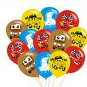 40pcs Cars Birthday Party Balloons for Cars Themed Birthday Party Decorations Supplies - 12 Inch