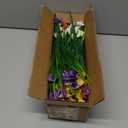 TURNMEON 12 Bundles Calla Lily (240 Heads) Artificial Flowers for Outdoors, Fake Plants UV Resistant Faux Plastic Fake Flowers for Indoor Home Porch Yards Spring Summer Cemetery Decor(Color Mix)