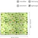 Pickles Throw Blanket for Teens Boys Girls and Adults Soft Warm Cozy Funny Midweight Food Flannel Blankets for Couch Sofa Bed Camping Travel Home Decor 50" X 60"