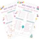 Who Knows The Birthday Girl Best, Birthday Games for Girls Party, 30 Pcs Birthday Party Game Set, Birthday Girl Party Game, Birthday Decoration, Birthday Game Cards-BTDG01