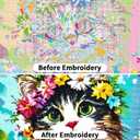 CROSSDECOR Stamping Cross Stitch Kit, 11 CT Cross Stitch Ornament Kits for Adults Beginners, Full Line DIY Stitching Kit for Home Decor Cross Stitch Patterns