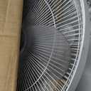 Amazon Basics 16" DC Motor Standing Floor Fan, 12 Speed with Remote, 3 Breeze Modes, Dual-Layered Blades (10 Blades), Timer, Energy Efficiency and Quiet DC Motor (28W), White