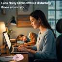 Wireless Mouse Pink Cute Pig Design Bluetooth Dual Mode Portable Compact Lightweight Silent Optical Kawaii Mice for PC Laptop Computer Tablet Macbook Pro/Air Kids Girls Student Home School Office Gift