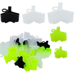 250 Pcs Fishing Hook Bonnets Fishing Treble Hooks Protector Fishing Hook Safety Cover Treble Hook Safety Holder Covers Fishing Treble Hook Cover Hook Safety(1-5 Sizes,White Black Green)
