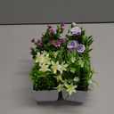 Der Rose 4 Pack Small Fake Plants Mini Artificial Faux Plants Indoor with Flowers Spring Decorations for Home Room Farmhouse Desk House Bathroom Decor