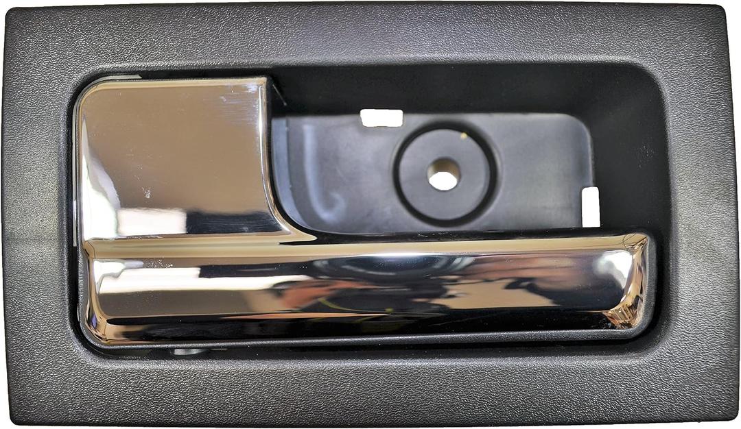 PT Auto Warehouse FO-2507MA-FL - Interior Inside Door Handle, Black Housing Chrome Lever - Front Left Driver Side, Replaces CL3Z1522601EA, CL3Z1522601FA